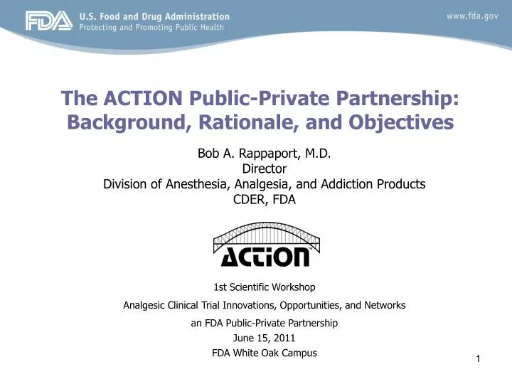 the action public private partnership background rationale and objectives
