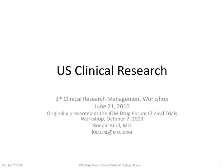 us clinical research
