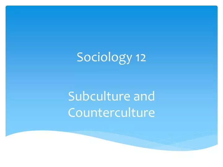sociology 12