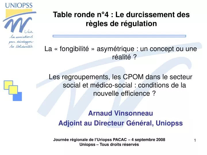 table ronde n 4 le durcissement des r gles de r gulation