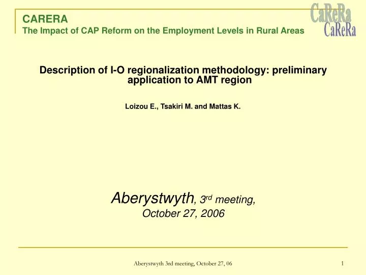 carera the impact of cap reform on the employment levels in rural areas