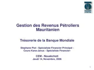 gestion des revenus p troliers mauritanien