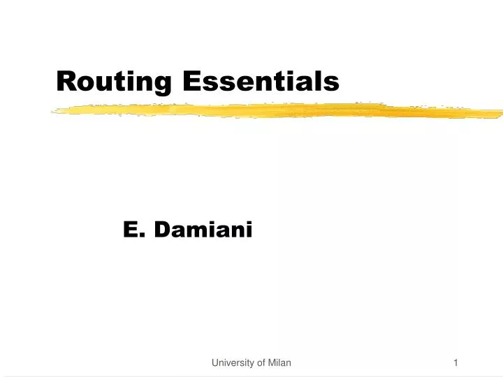 routing essentials