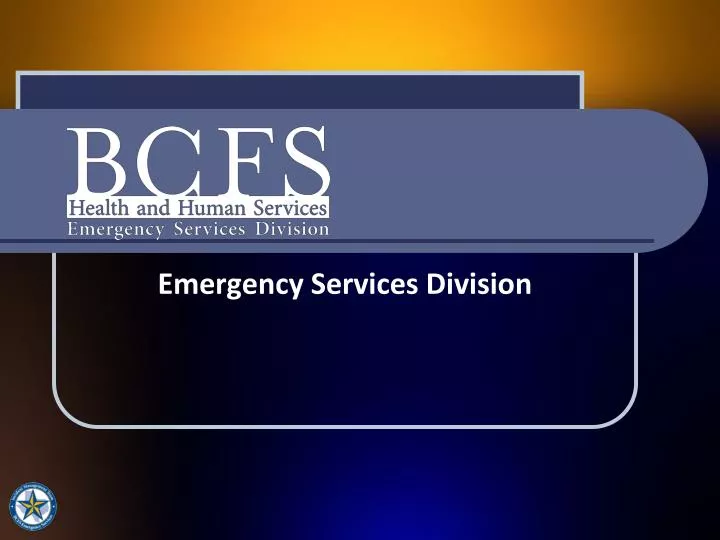 emergency services division
