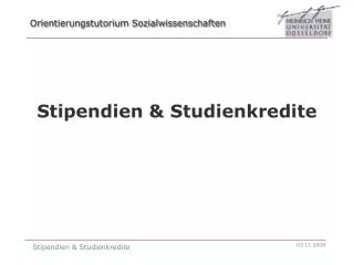 stipendien studienkredite