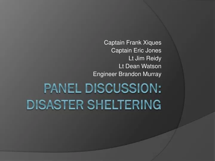 captain frank xiques captain eric jones lt jim reidy lt dean watson engineer brandon murray