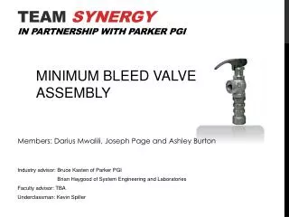Team SYNERGY in Partnership with Parker PGI