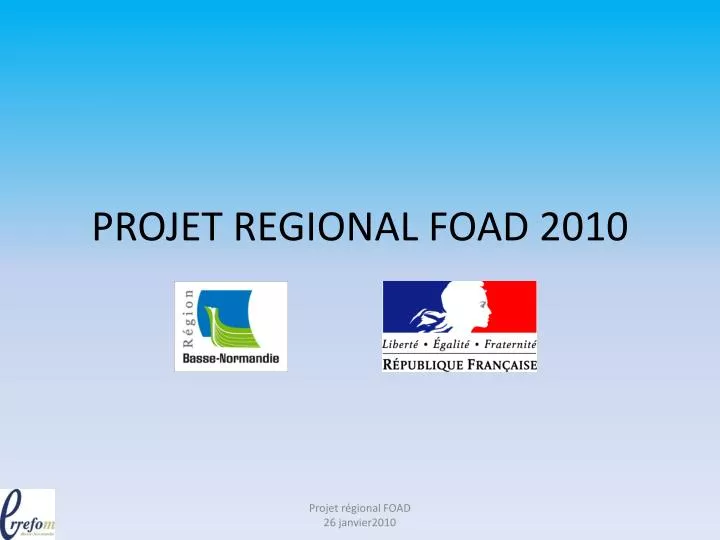 projet regional foad 2010