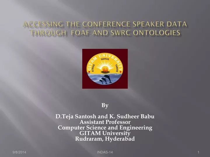 accessing the conference speaker data through foaf and swrc ontologies