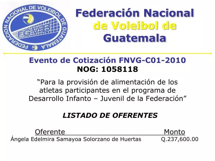federaci n nacional de voleibol de guatemala