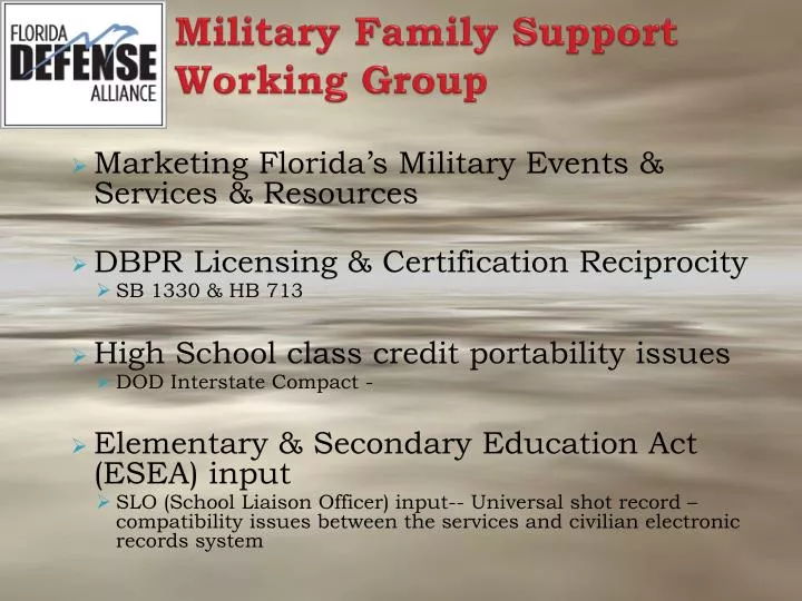 military family support working group