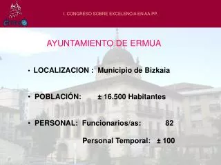 i congreso sobre excelencia en aa pp