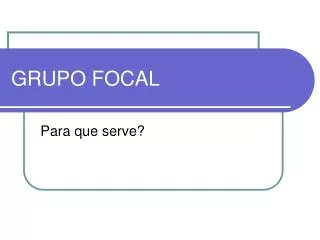 grupo focal