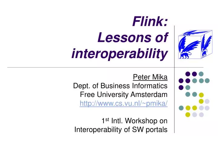 flink lessons of interoperability