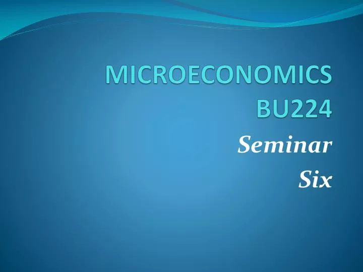 microeconomics bu224