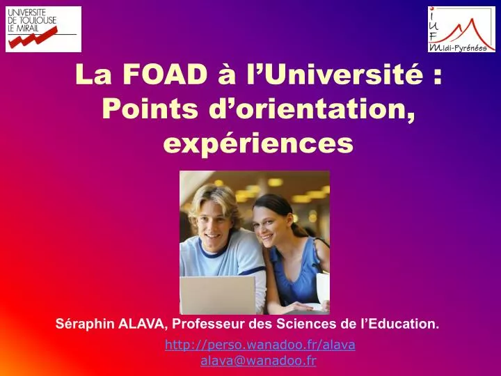 la foad l universit points d orientation exp riences