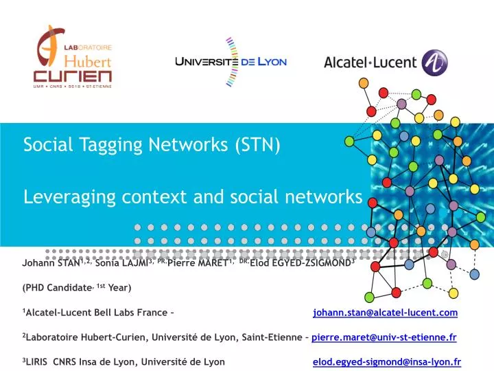 social tagging networks stn leveraging context and social networks