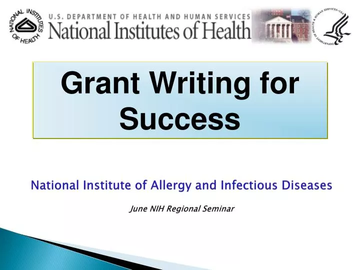 national institute of allergy and infectious diseases june nih regional seminar