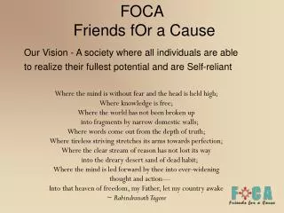 FOCA Friends fOr a Cause