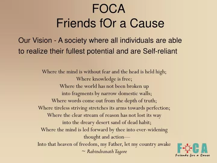foca friends for a cause