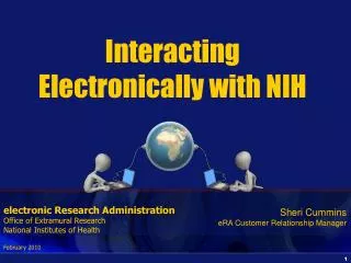 Interacting Electronically with NIH