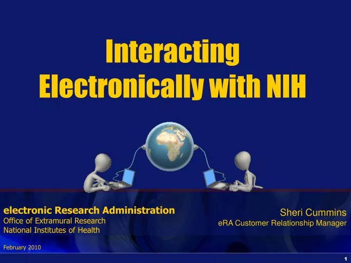 interacting electronically with nih