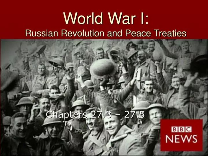 world war i russian revolution and peace treaties