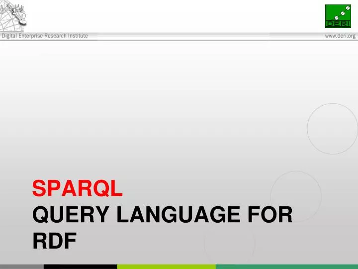 sparql query language for rdf