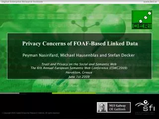 Privacy Concerns of FOAF-Based Linked Data