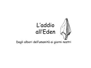 l addio all eden