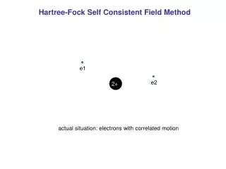 Hartree-Fock Self Consistent Field Method
