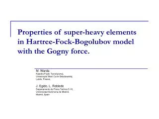 Properties of super-heavy elements in Hartree-Fock-Bogolubov model with the Gogny force.
