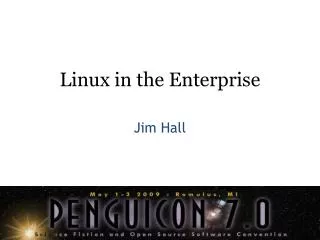 Linux in the Enterprise