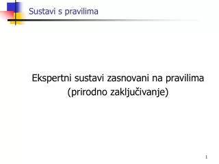 sustavi s pravilima
