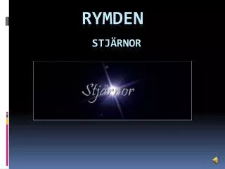 rymden stj rnor