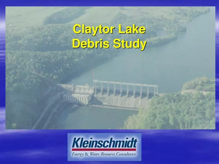 claytor lake debris study