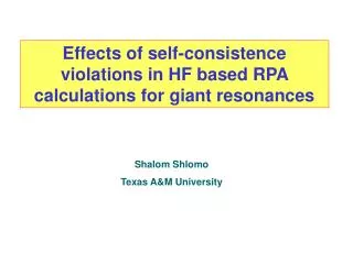 Effects of self-consistence violations in HF based RPA calculations for giant resonances
