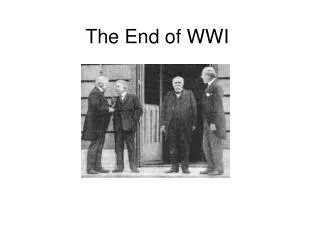 The End of WWI