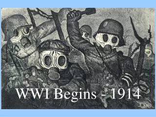 WWI Begins - 1914