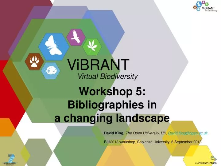 workshop 5 bibliographies in a changing landscape