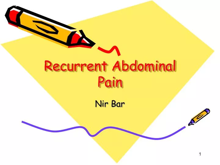 recurrent abdominal pain