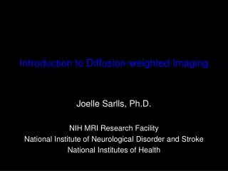 Introduction to Diffusion-weighted Imaging