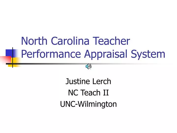 north carolina teacher performance appraisal system