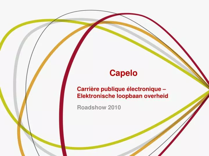 capelo carri re publique lectronique elektronische loopbaan overheid