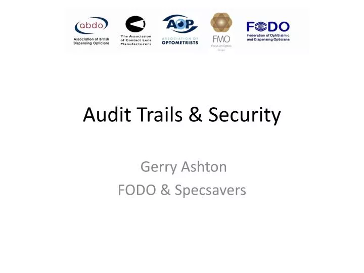audit trails security