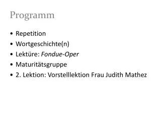 programm