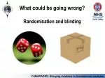 What could be going wrong? Randomisation and blinding - slide 1