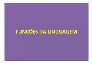 fun es da linguagem