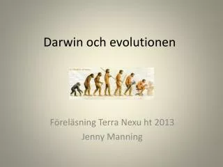darwin och evolutionen