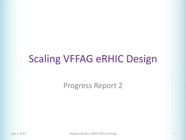 scaling vffag erhic design